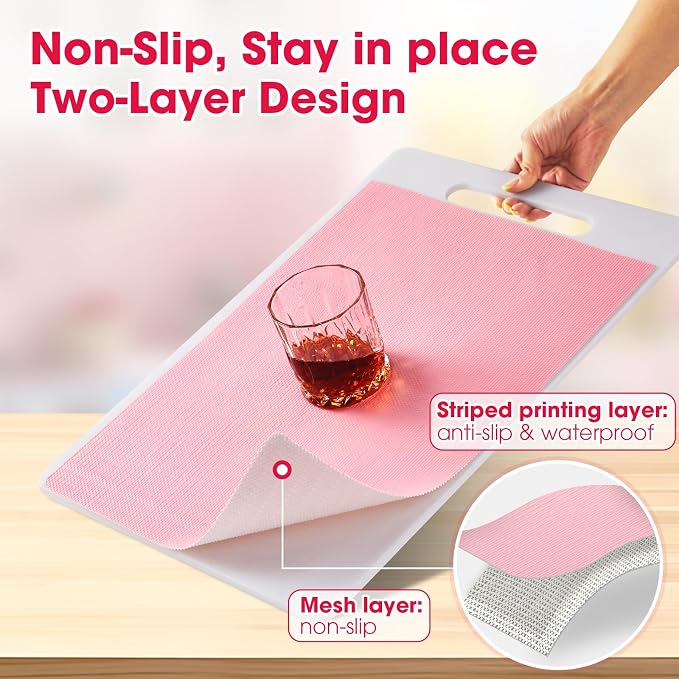 Drawer and Shelf Liner, Non-Slip Kitchen Cabinet Liners Non-Adhesive Thick - Image 2