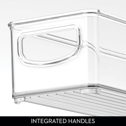 iDesign Slim Clear Plastic Storage Bin Organizer, Extra Long Narrow | Stackable - Image 8