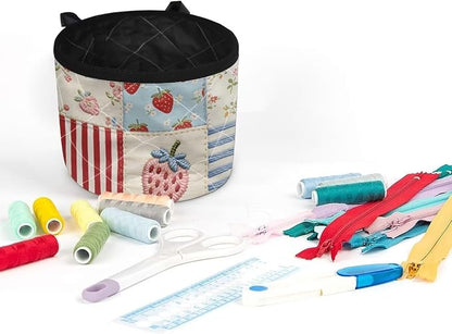 Strawberry Patchwork Sewing Machine Mat Sewing Machine Carrying Pad Reduce - Image 3