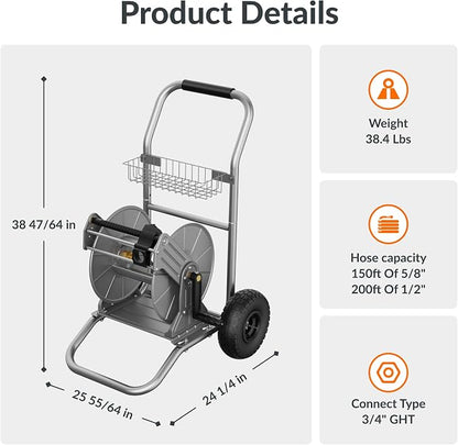 Giraffe Tools Garden Hose Reel Cart - Image 8