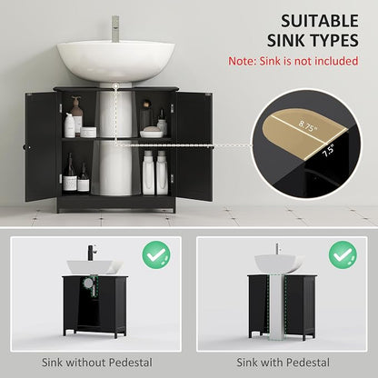 HOMCOM Under Sink Bathroom Cabinet - Image 4