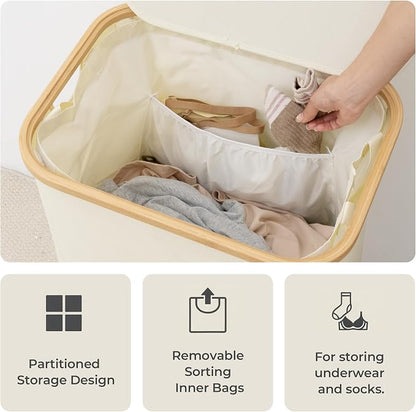StorageWorks 100L Large Laundry Hamper - Image 4