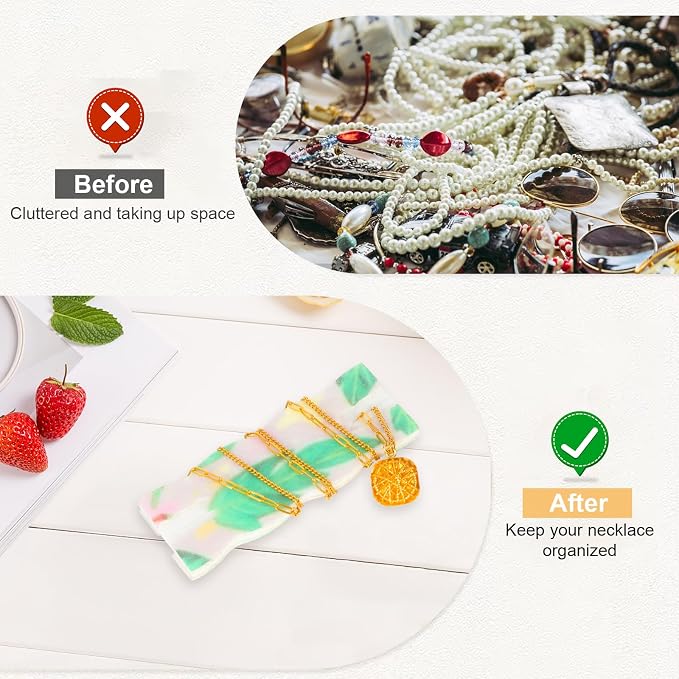 10pcs Tangle-Free Jewelry Organizer, Universal Necklace Display Card Holder - Image 5