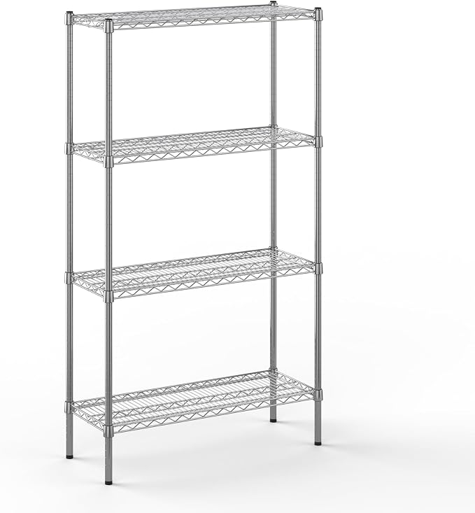 14" Deep x 36" Wide x 64" Height Wire Shelving Kit | 4-Tier | NSF Commercial by Regal+Altair
