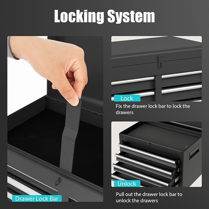 Goplus Tool Chest, 5-Drawer Rolling Tool Storage Cabinet - Image 6