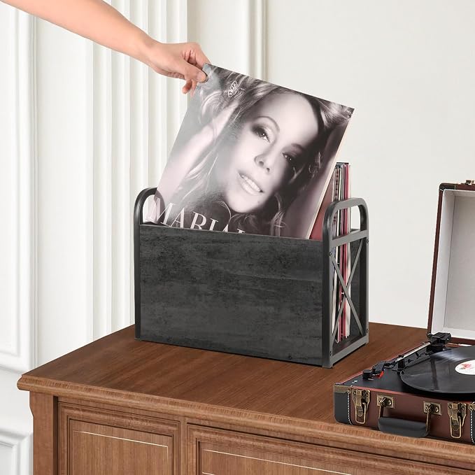 YINMIT Magazine Holder, Magazine Rack Floor, Magazine Storage Basket, Folder - Image 5