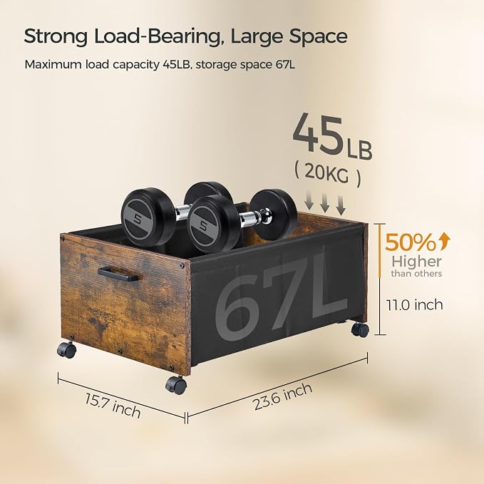 FOUCSSOMEI Under Bed Storage - Image 3