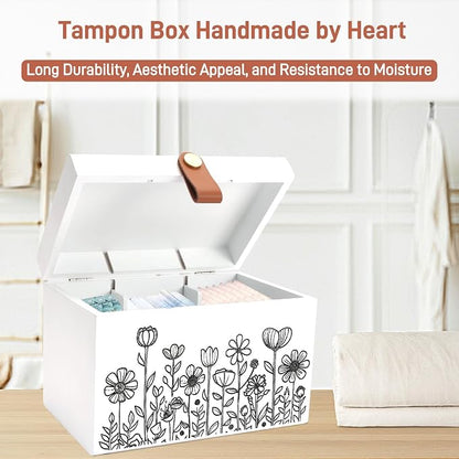 100% Solid Wood Tampon Holder Box - Image 5