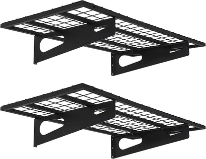 2-Pack 1.5x3FT Garage Shelving 17.7-inch-by-35.8-inch Wall Shelf Garage Storage by SoyweyDirect