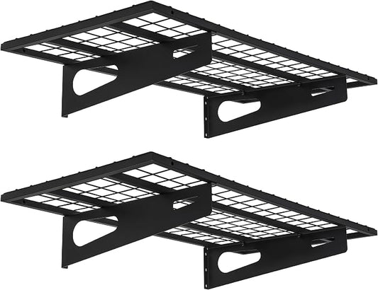 2-Pack 1.5x3FT Garage Shelving 17.7-inch-by-35.8-inch Wall Shelf Garage Storage by SoyweyDirect