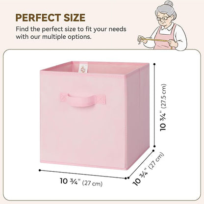 GRANNY SAYS 11 Inch Cube Storage Bins, Cube Storage Organizer, Fabric - Image 6