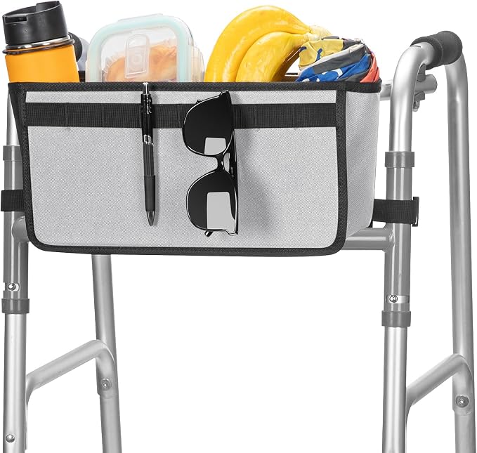 JOYTUTUS Walker Basket for Folding Walker, Basket for Walkers for Seniors - Image 7