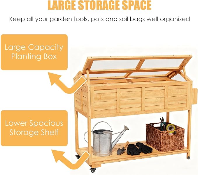 Raised Garden Beds on Wheels - Image 5
