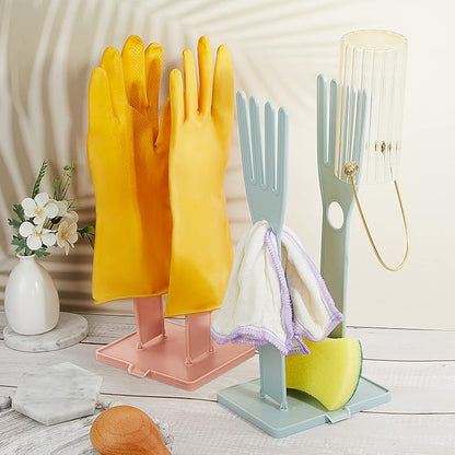 Nuenen 2 Pieces Kitchen Glove Holder Glove Drying Rack Dryer Plastic Mitten - Image 4