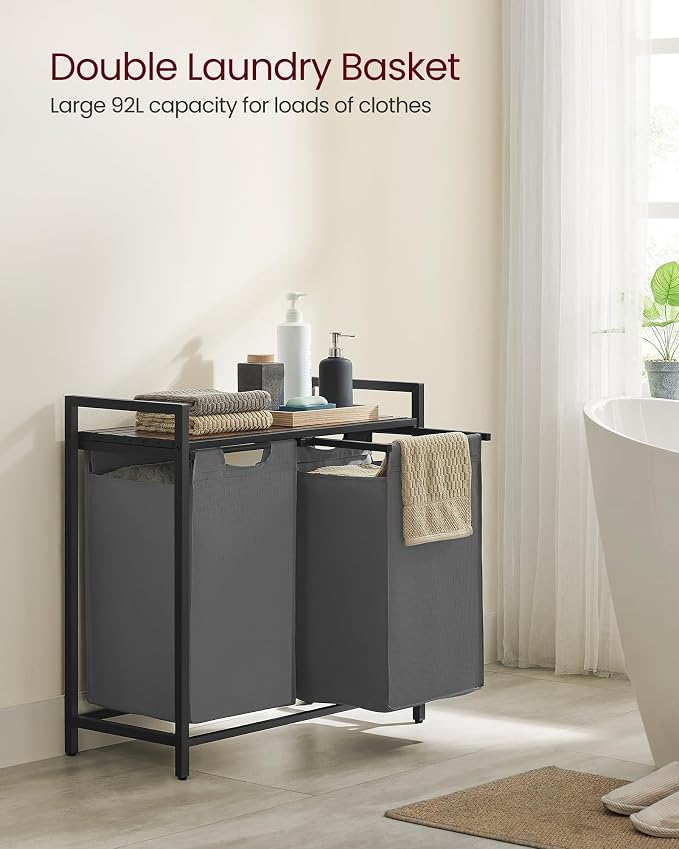 VASAGLE Laundry Hamper, Laundry Basket, Laundry Sorter - Image 3