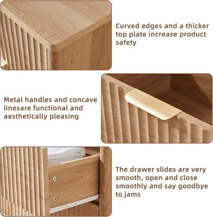 LEYAOYAO Fluted 5 Drawers Dresser - Image 7