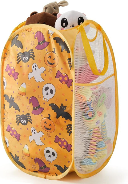 TECHMILLY Collapsible Mesh Pop Up Laundry Hamper by TECHMILLY