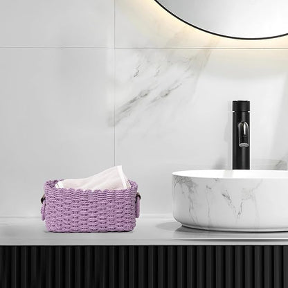Small baskets for Organizing, Cute woven Storage basket - Image 2