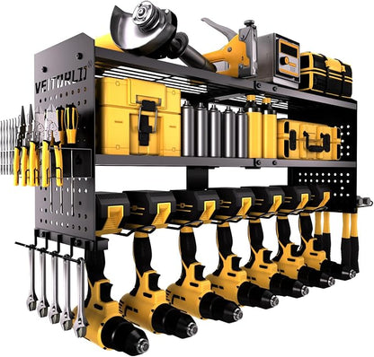 Large Power Tool Organizer Wall Mount, 3-Tier Heavy Duty Metal Loads 260 lbs by VEITORLD