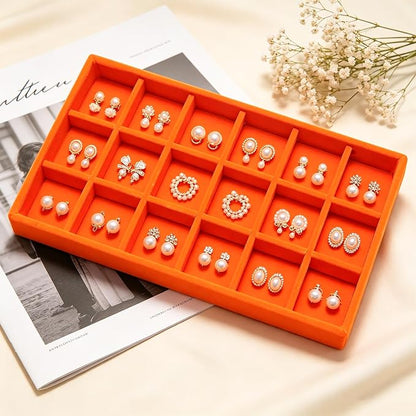 Velvet Jewelry Trays for Drawers, Ring Earring Holder Organizer Storage Display - Image 5