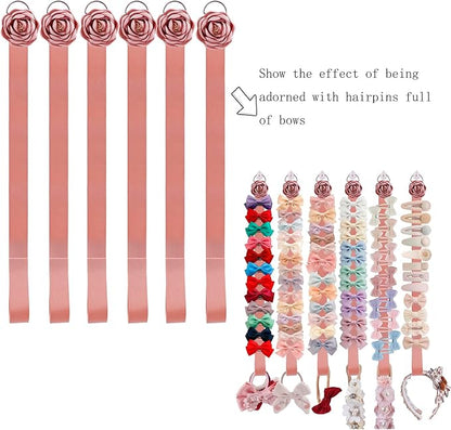 6PCS Bow Holder Hair Bow Organizer, Baby Decorative Hair Accessories Organizer - Image 3
