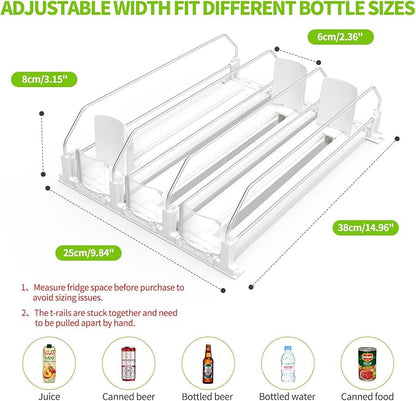 Drink Organizer for Fridge, Soda Can Dispenser for Refrigerator, Automatic - Image 4