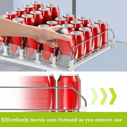 Drink Organizer for Fridge, Self Pushing Fridge Drink Organizer, Automatic - Image 2