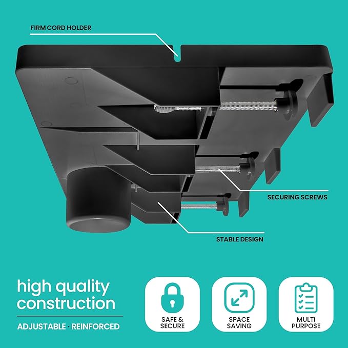 Modern Innovations Large Black Bedside Shelf - Image 4