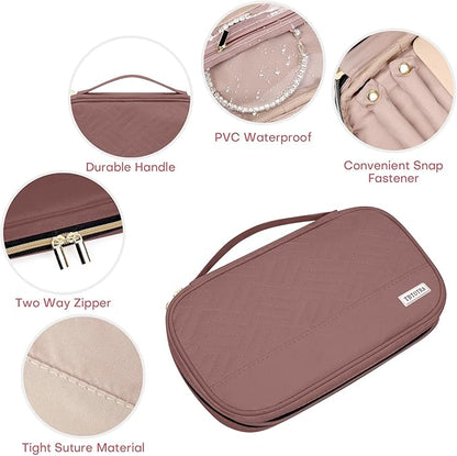 Jewelry Travel Case Organizer for Necklaces, Soft Sided - Image 4