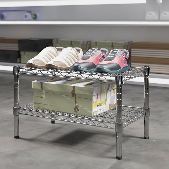 14" Deep x 24" Wide x 14" Height Wire Shelving Kit | 2-Tier | NSF Commercial - Image 2