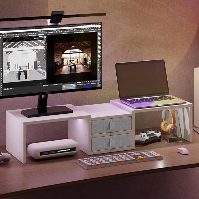 TEAMIX Dual Monitor Stand Riser - Image 7