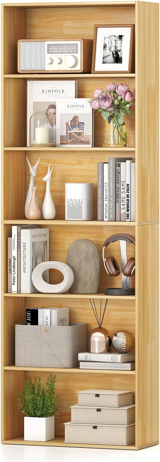 Giantex 6-Tier Bookcase, Freestanding Storage Organizer w/Open Shelves by Giantex