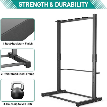 EVERHANGER Freestanding Bike Rack, Vertical Bike Rack Stand - Image 4