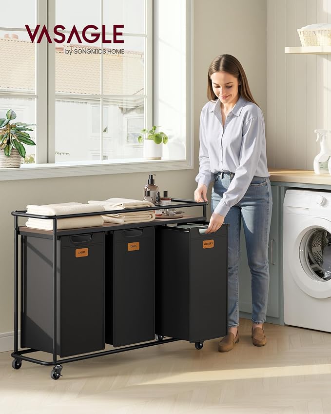 VASAGLE Laundry Sorter, Laundry Hamper - Image 2
