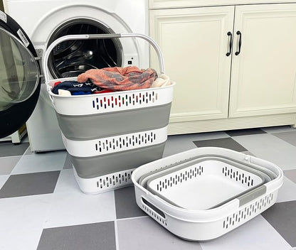 SAMMART 40L Collapsible Plastic Laundry Basket - Image 4