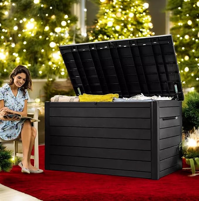 Outdoor Storage Box with Lockable Lid - Image 6