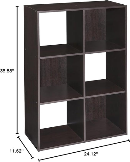 ClosetMaid Cubeicals 6 Cube Storage Shelf Organizer Bookshelf, Vertical or - Image 7