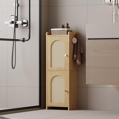 Arbuxzuy Rattan Bathroom Storage Cabinet - Image 5