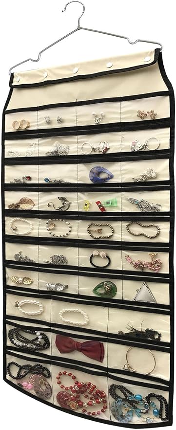 BB Brotrade Hanging Jewelry Organizer, Accessories Organizer, 74 Pocket by BB+Brotrade