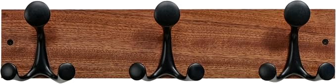 SKOLOO 17-Inch Wood Coat Rack Wall Mount by SKOLOO