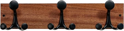 SKOLOO 17-Inch Wood Coat Rack Wall Mount by SKOLOO