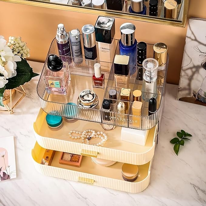 Makeup Organizer with Stackable Drawers, Bathroom Countertop Vanity Organizers - Image 5