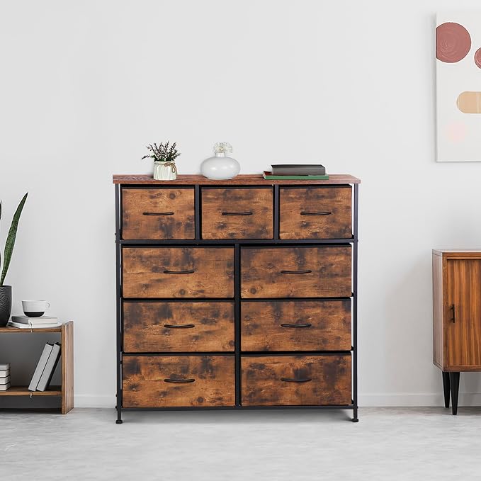ZENY 9 Drawers Dresser, Fabric Storage Tower, Organizer Unit - Image 8