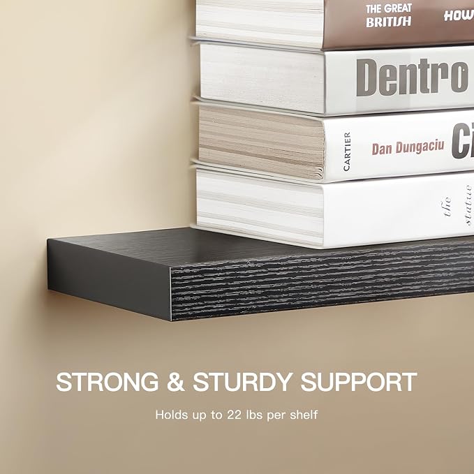 AMADA HOMEFURNISHING Floating Shelves Wall Mounted, 47 x 8 Inch Wall Shelves - Image 5