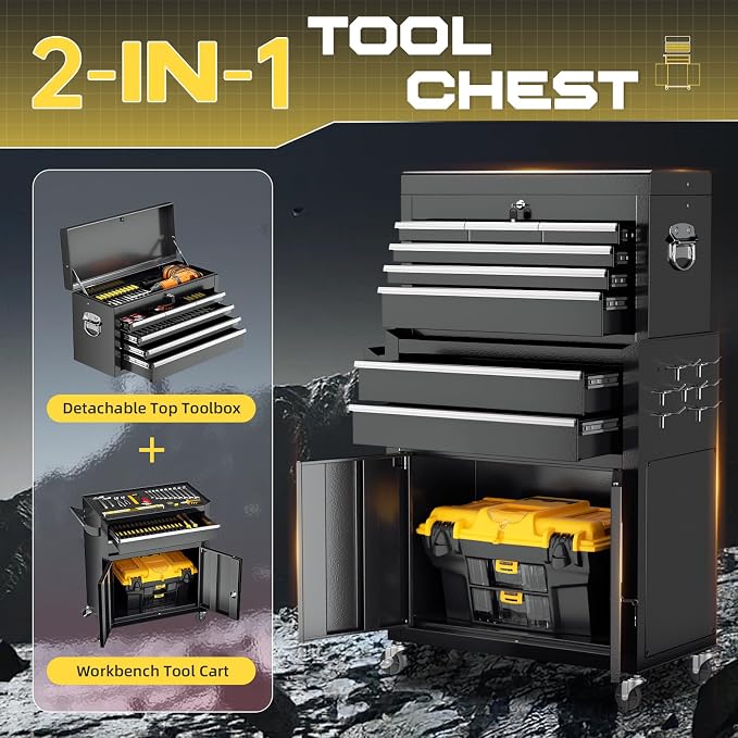 8-Drawer Rolling Tool Chest - Image 4