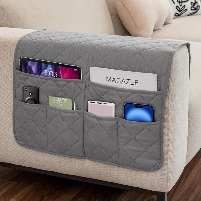Remote Control Holder for Recliner Non-Slip Armchair Caddy Couch Armrest by DECKALY