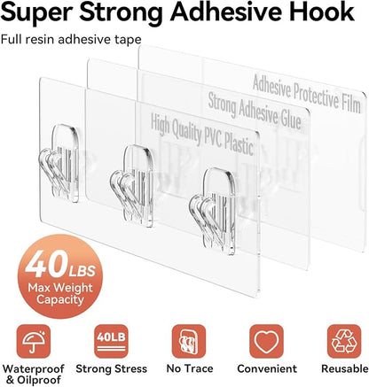 YASONIC Shower Caddy Adhesive, Rustproof Shower Organizer - Image 5