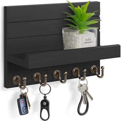 HONJIN Key Holder for Wall: Easy Installation Mail Organizer Wall Mount Hanging by HONJIN