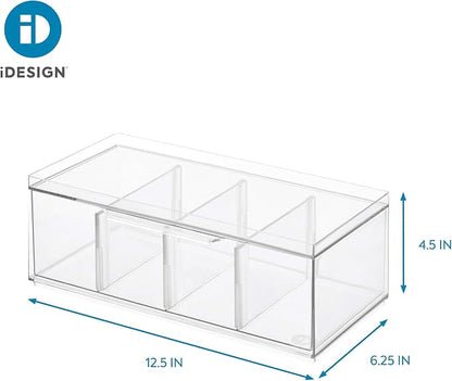 iDesign XL Tea Bag Organizer, 4-Section | - Image 3