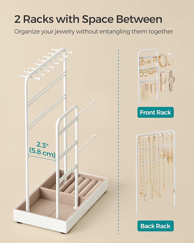 SONGMICS Jewelry Holder, Jewelry Organizer, Jewelry Display Stand - Image 3